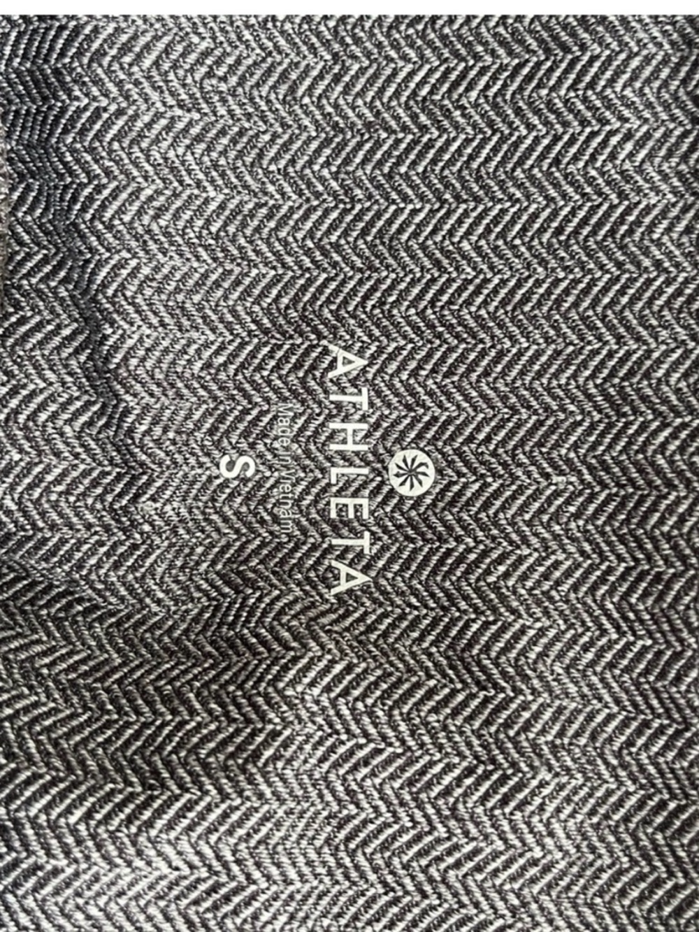 Athleta Charcoal Herringbone Leggings with Zip Pockets - Picture 2 of 3